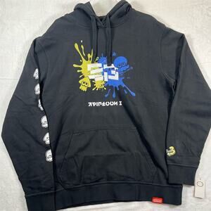 Nintendo Splatoon 3 Men's 3XL Black Pullover Hoodie Graphic